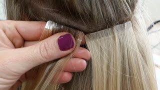 DIY Hair Tape Extensions  Master Hairdresser Johanna Z [upl. by Jurkoic298]