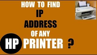 How to Find the IP Address of Any HP printer [upl. by Ardnosak]