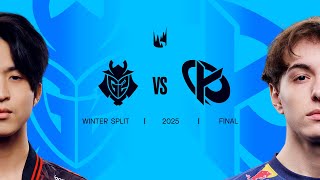 G2 vs KC  2025 LEC Winter Split Playoffs  Split Final [upl. by Roana61]