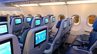 Brandnew Air Transat Airbus A321neoLR Full Economy Experience  Front of Cabin Seats  YYZYUL [upl. by Joelle144]