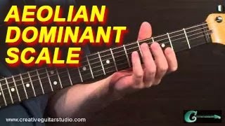 GUITAR THEORY The Aeolian Dominant Scale [upl. by Barkley485]