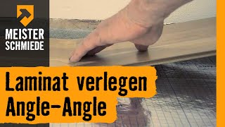 Laminat verlegen AngleAngle  HORNBACH Meisterschmiede [upl. by Ogilvy]