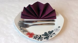 How to do paper napkin folding 05 [upl. by Karie656]