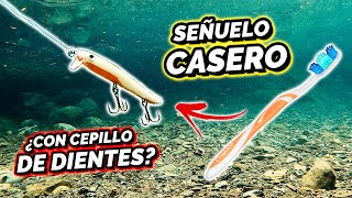 Cómo HACER UN SEÑUELO CASERO con un CEPILLO DE DIENTES [upl. by Assirac]