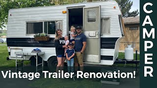 Vintage Trailer Renovation — Full Overview Video [upl. by Llatsyrk]