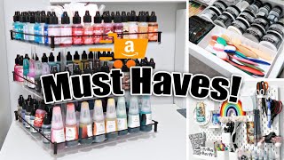 9 AMAZON Craft Room Organization MUST HAVES [upl. by Kinnon]