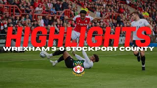 HIGHLIGHTS  Wrexham 30 Stockport County [upl. by Pierpont]