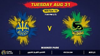 LIVE  Barbados Royals vs Jamaica Tallawahs  CPL 2021 [upl. by Jorgenson]