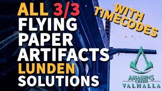 Lunden Artifacts Flying Paper Assassins Creed Valhalla All Locations [upl. by Anekam41]