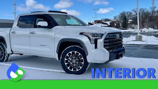 INTERIOR Review  2022 Tundra Limited CrewMax by Toyota [upl. by Amity968]