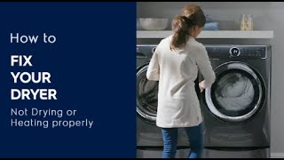 How to Fix Your Dryer Not Drying or Heating Properly [upl. by Greenebaum]