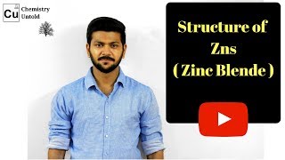 SOLID STATES  Structure Of ZnS  Zinc blende   IIT JAM  IIT JEE  NEET  CSIR NET [upl. by Anahcra]