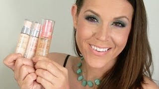 NEW Bourjois Happy Light Foundation amp Primers REVIEW amp DEMO [upl. by Collimore]