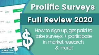 Prolific Academic Surveys Review in 2020 How to Get Paid as a Research Participant for Studies [upl. by Oiramat]