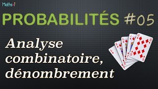 5 Analyse combinatoire dénombrement Bac1 [upl. by Nitsrek]