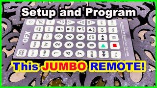 Setup And Program This JUMBO Universal Remote To Your Devices Huge Remote [upl. by Roseann]