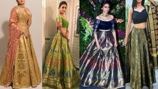 BROCADE BANARASI LEHENGA designs 2020 beautiful banarsi fabric BROCADE LENGHABRIDAL BANARASI [upl. by Suitangi]