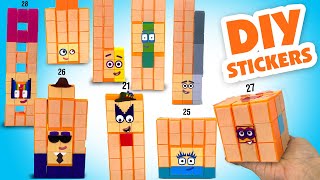 DIY Numberblocks 21 to 29 Custom Building Blocks [upl. by Idnam313]