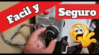 🔥 Como encender termotanque de gas con seguridad 💥 [upl. by Cirded]