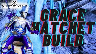 New World Aeternum  Grace Hatchet Build  MAX HASTE [upl. by Anaehs]