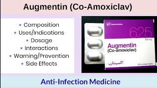 Amoxicillin clavulanic acid 625  Augmentin  Augmentin 625mg tablets  clavam 625 tablet [upl. by Warthman]