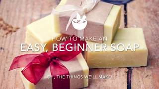 Easy Basic Beginner Soap [upl. by Hairej]