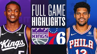 KINGS at 76ERS  FULL GAME HIGHLIGHTS  January 12 2024 [upl. by Narok]