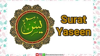 Surah Yaseen يس‎ سورة  Quran Surah  Dawoodi Bohra  Mumeneen Akhbar [upl. by Alah617]