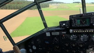 How to land the Junkers Ju 52 Airplane  Cockpit View [upl. by Paulita68]