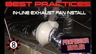 Best Practices Inline Exhaust Fan Install COMMERCIAL HVAC SERVICE [upl. by Careaga]