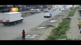 Drama as motorist runs over police officer [upl. by Boyt870]