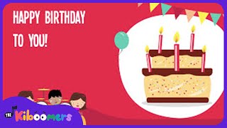 Happy Birthday To You Lyric Video  The Kiboomers Preschool Songs amp Nursery Rhymes [upl. by Aicenra]