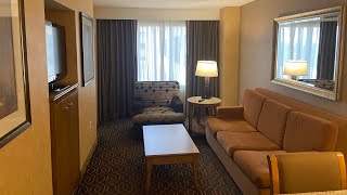 Doubletree Suites near Anaheim Convention Center  Disneyland area hotel room tour amp review [upl. by Marden]