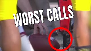 Worst Calls in College Football History  Part 1 [upl. by Pellet567]