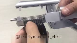 Tutorial of 6D Hair Extensions Machine Beautymax Hair [upl. by Araz738]