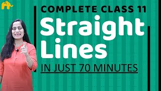 Straight Lines Class 11  Maths Chapter 10  in Hindi [upl. by Deery17]