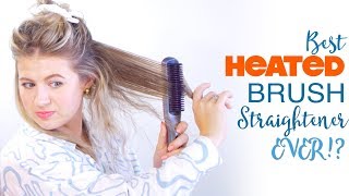 😱 BEST HEATED HAIR BRUSH STRAIGHTENER EVER  Milabu [upl. by Yerxa]