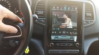 Rádio Renault Megane 4 Tesla Style GPS Bluetooth USB WiFi Android [upl. by Epillihp]