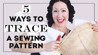 5 METHODS TO TRACE A SEWING PATTERN So you keep your original patterns intact [upl. by Levey]