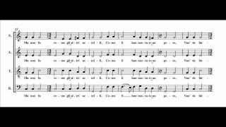 Josquin  El Grillo score  audio  lyrics [upl. by Ardnyk752]