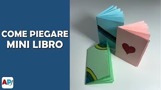 Come piegare mini libro  Origami semplice [upl. by Noral]