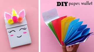 Origami Paper wallet Tutorial  How To Make Paper Gift Bag  School hacks  Origami craft with paper [upl. by Lytsirk]