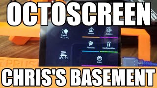 OctoScreen  Octoprint Raspberry Pi Touch Screen Plugin  Chriss Basement [upl. by Kenzie720]