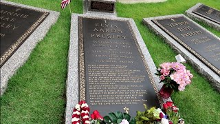 ELVIS PRESLEY House amp Grave FULL Tour Inside GRACELAND PRIVATE ROOMS [upl. by Aylward]