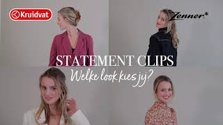 4 haarlooks met een haarklem van Zenner  Haar tutorial  Kruidvat [upl. by Ayaladnot]