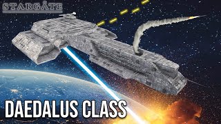 STARGATE Ships Explained DAEDALUS CLASS Battlecruiser [upl. by Yrtnahc]