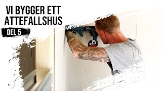 Vi bygger ett Attefallshus  Tiny House  Innerväggar fönster och dörrar [upl. by Anitahs]