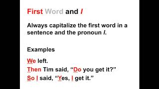 Capitalization Lesson  When to Capitalize in the English Language [upl. by Dewees]