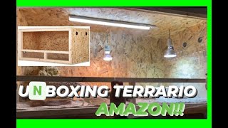 UNBOXING TERRARIO AMAZON para REPTILES [upl. by Leinadnhoj]