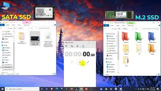 SATA SSD Vs M 2 SSD File Transfer Speed Test [upl. by Llednahc]